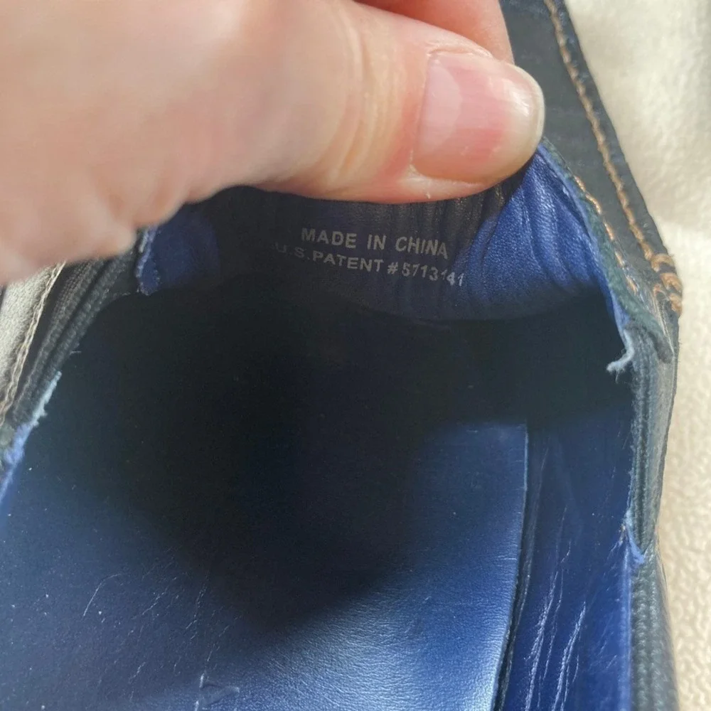 Cole Haan NikeAir Leather Slip On Driving Loafers 10M Black Classic Comfort‎